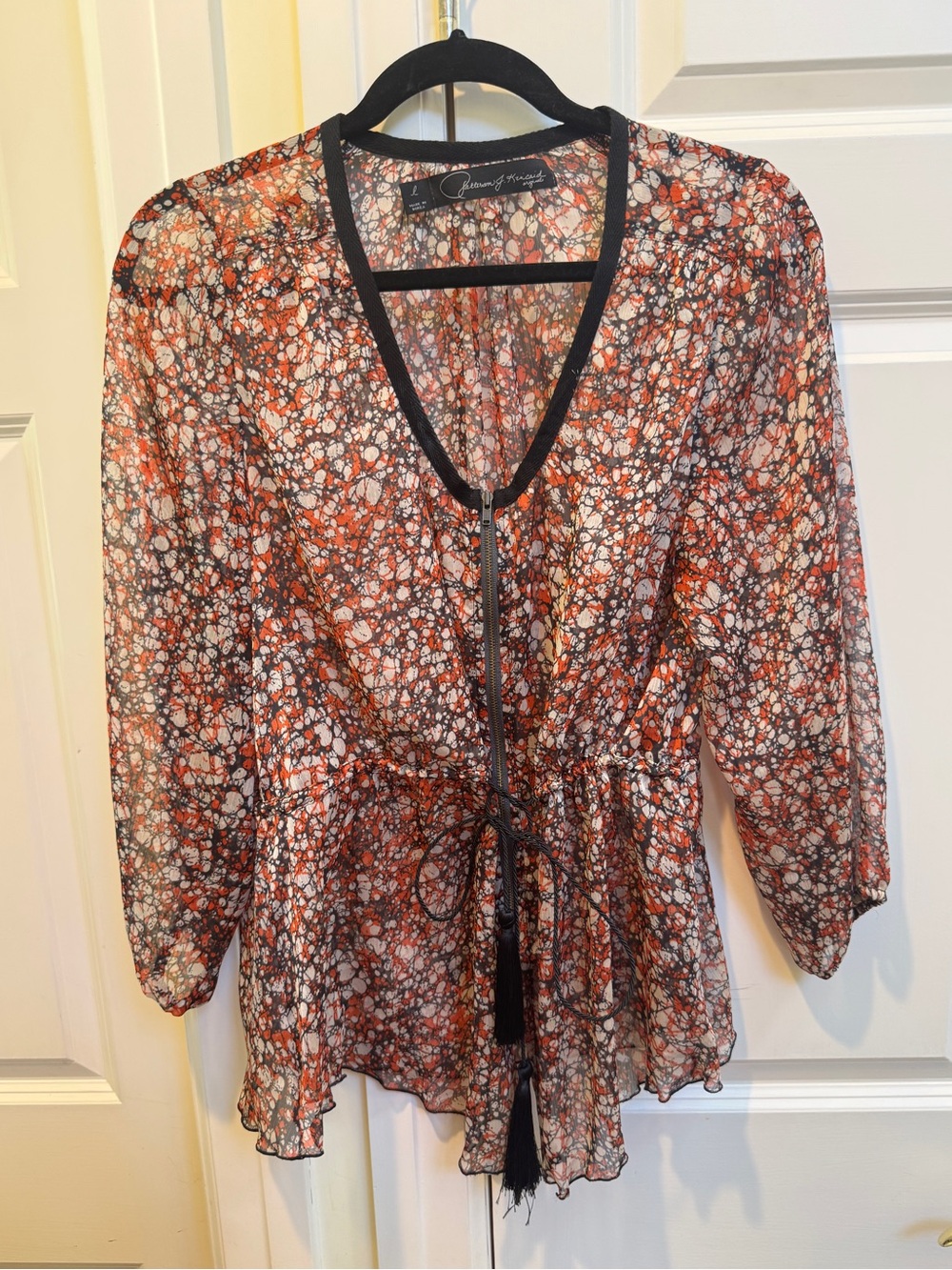 Patterson J. Kincaid Silk Floral Blouse